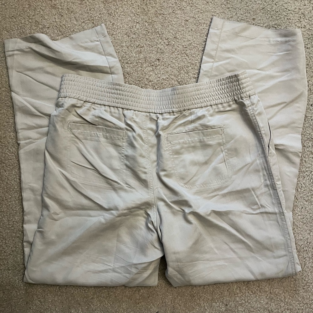 Tan Elastic Trousers